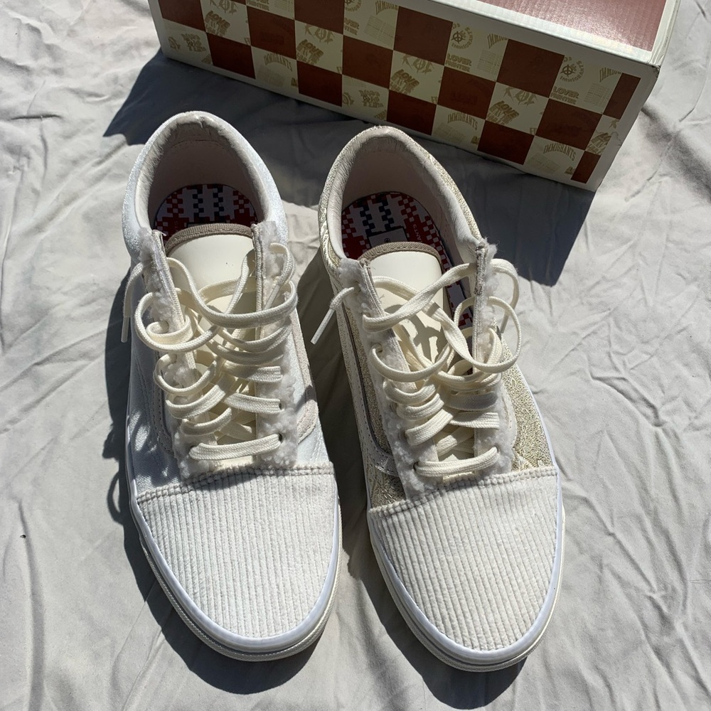 Vans x Kids of Immigrants Collab Old Skool White